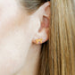 Screwback Stud Earrings - Sadie Bow Orange