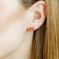 Screwback Stud Earrings - Sadie Bow Red