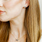 Screwback Stud Earrings - Sadie Bow True Blue