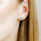 Screwback Stud Earrings - Sadie Bow True Blue