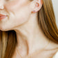 Screwback Stud Earrings - Sadie Bow Purple