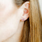 Screwback Stud Earrings - Sadie Bow Purple