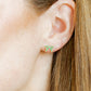 Screwback Stud Earrings - Sadie Bow Green