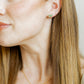 Screwback Stud Earrings - Sadie Bow Green
