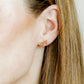 Screwback Stud Earrings - Sadie Bow Maroon