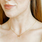 Necklace - Sadie Bow Light Pink