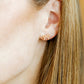 Screwback Stud Earrings - Sadie Bow Light Pink