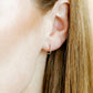 Huggie Infinity Hoop Earrings - Ava Silver 8mm