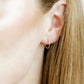 Huggie Infinity Hoop Earrings - Ava Silver 10mm