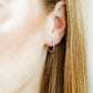 Huggie Infinity Hoop Earrings - Ava Silver 12mm