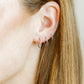Huggie Infinity Hoop Earrings - Ava Silver 10mm