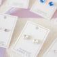 Screwback Stud Earrings Lux - Kit Clear