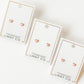 Screwback Stud Earrings - Nora Heart Pink