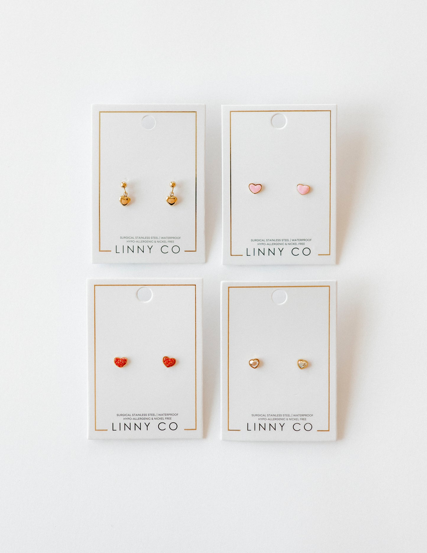 Screwback Stud Earrings - Polly Heart