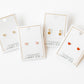 Screwback Stud Earrings - Nora Heart Pink