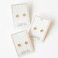 Screwback Stud Earrings - Madison Gold Clear