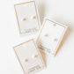 Screwback Stud Earrings - Payton Pearl White 5mm