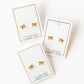Screwback Stud Earrings - Sadie Bow Gold