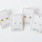 Screwback Stud Earrings - Clara Cross Gold