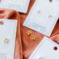 Screwback Stud Earrings - Sadie Bow Gold