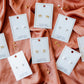 Screwback Stud Earrings - Clara Cross Gold