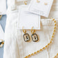 Huggie Charm Earrings - Diana Clear