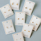 Screwback Stud Earrings - Addison Clear Gold