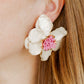 Blossom Statement Earrings - White