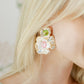 Zara Statement Earrings - Pink Gold