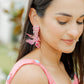 Flora Statement Earrings - Pink Spritz