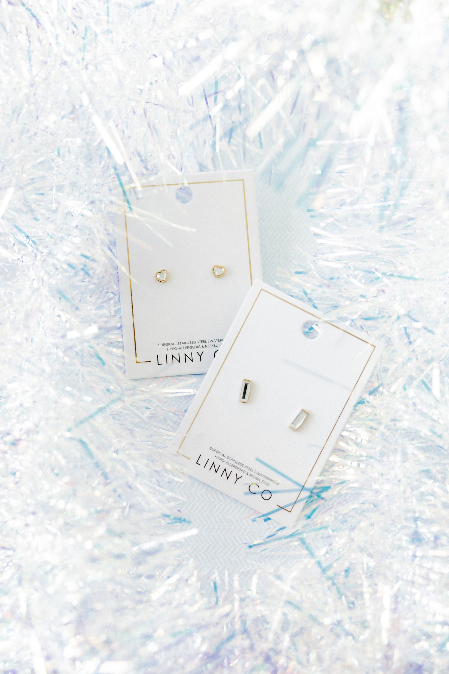 Screwback Stud Earrings - Amber