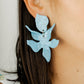 Flora Statement Earrings - Turquoise