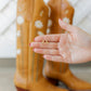 Screwback Stud Earrings - Daisy Cowgirl Boot