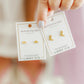 Screwback Stud Earrings - Cowgirl Hat