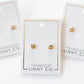 Screwback Stud Earrings - Addison Clear Gold