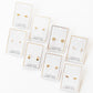 Screwback Stud Earrings - Addison Clear Gold