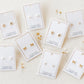 Screwback Stud Earrings - Clara Cross Gold