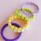 Bracelet - Candy Gem Heart Purple
