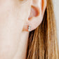 Screwback Stud Earrings - Sierra CZ Silver