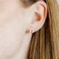 Screwback Stud Earrings - Horseshoe Silver