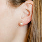 Screwback Stud Earrings - Swan