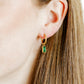 Huggie Charm Earrings - Edith Green Gold