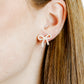 Kylie Bow Earrings - Latte