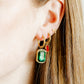 Screwback Stud Earrings - Ruby Bow