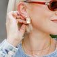 Eva Statement Earrings - Brown
