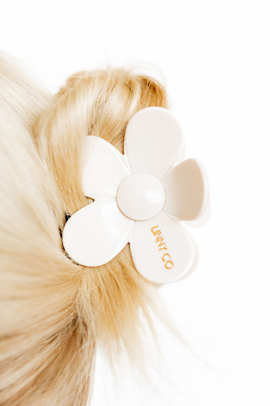 Hair Clip - Gigi - Ivory/Tan Two-Tone