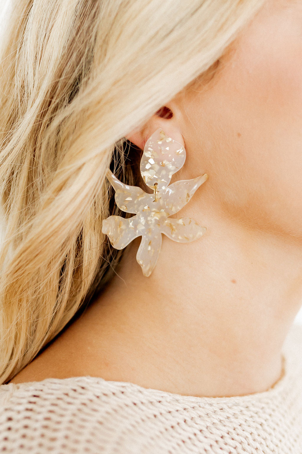 Flora - Gold Confetti - Earrings