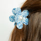 Hair Clip - Gigi - Pearl Center - Blue Marble