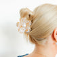 Hair Clip - Gigi - Pearl Center - Camel