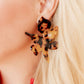 Flora - Brown Tortoise - Earrings